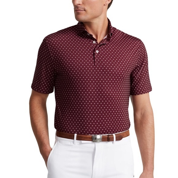 RLX Ralph Lauren Other - RLX Golf Maroon Polo w Diamonds - Size M